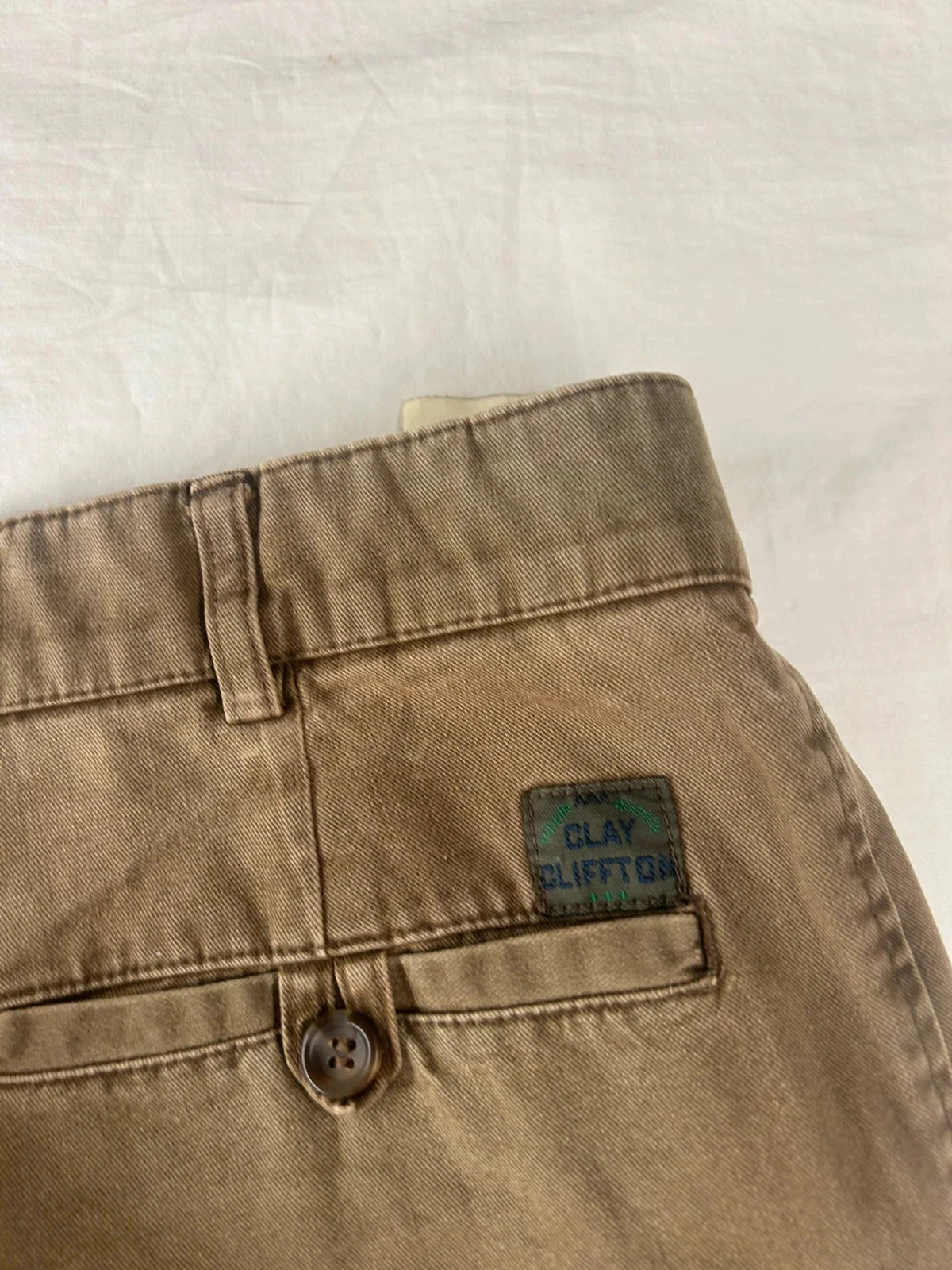 Beige brown straight cut Clay Cliffton jeans – photo 14